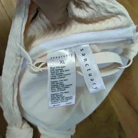 NWT SANCTUARY Bikini size XL top and bottom color  beige very Nice ! - Picture 6 of 11